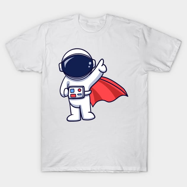 Astronaut Super Hero T-Shirt by hereislynn